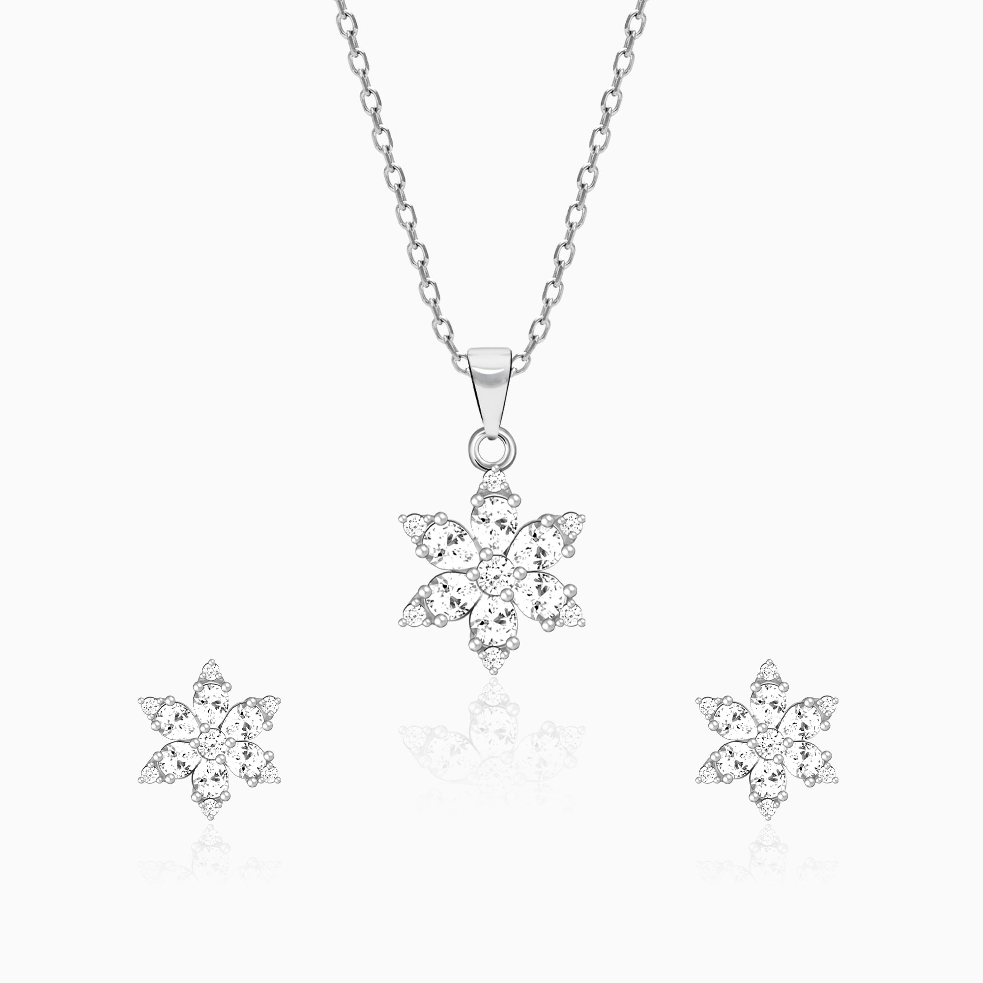 Tiffany Garden Flower Platinum Diamond Men,Women Fashion Pendant [Silver] |  Chairish